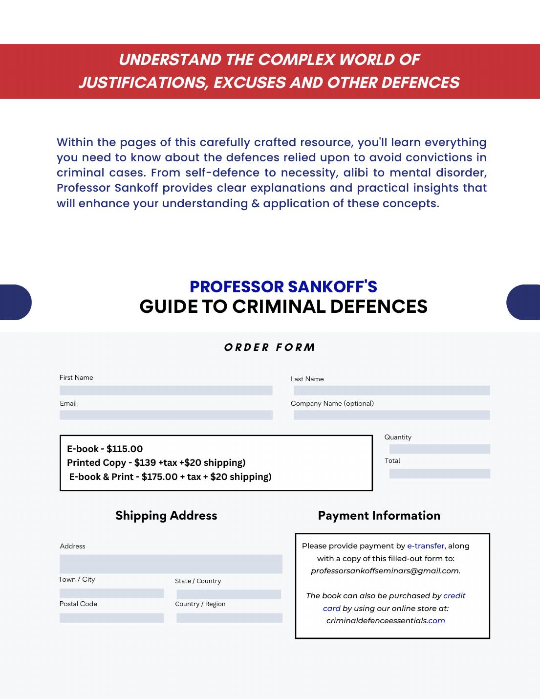 Accompanying order form